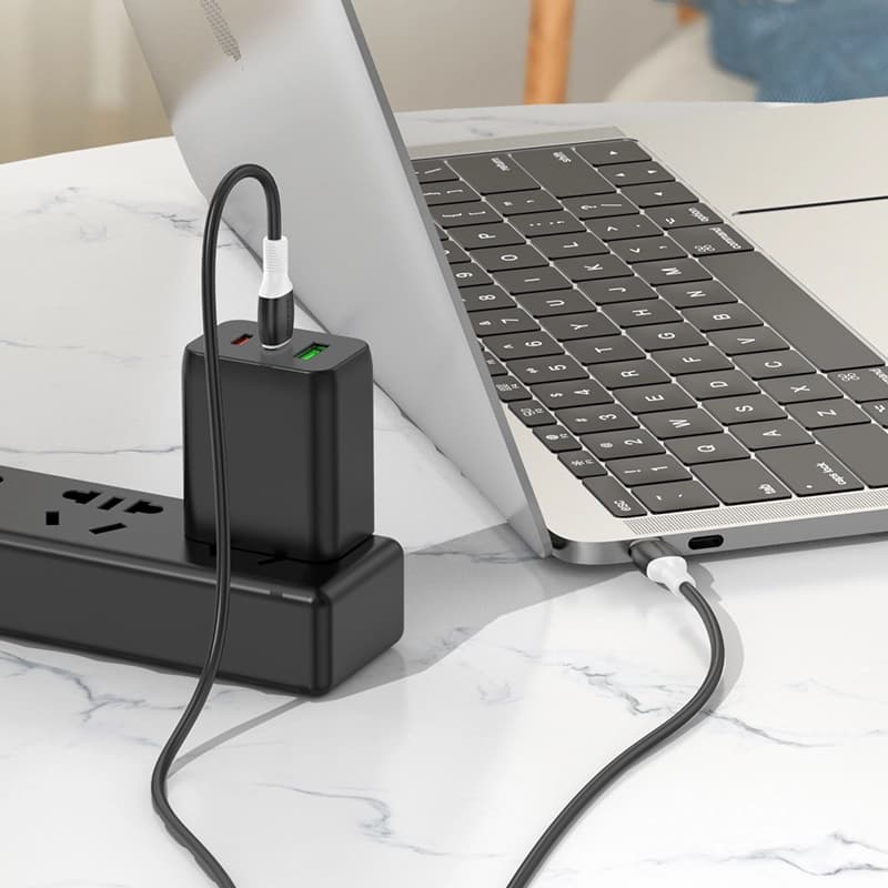 کابل شارژ 60 وات USB-C به USB-C بروفون مدل BX84 طول 1 متر — تصویر ۷