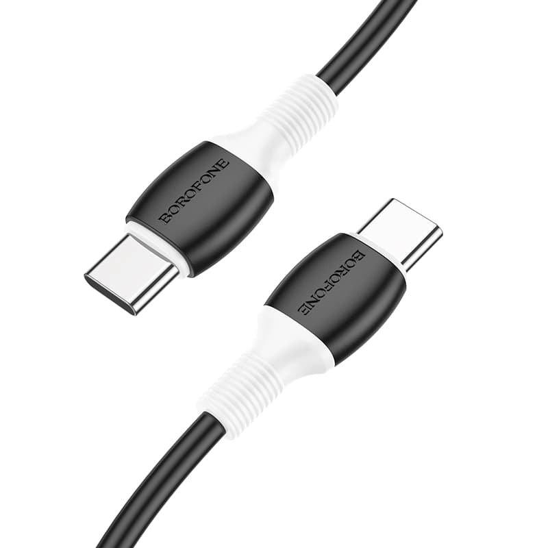 کابل شارژ 60 وات USB-C به USB-C بروفون مدل BX84 طول 1 متر — تصویر ۲