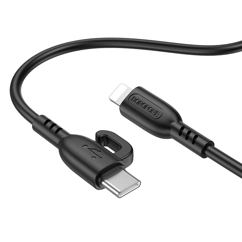کابل شارژ 20 وات Lightning به USB-C بروفون مدل BX91 طول 1 متر — تصویر ۲