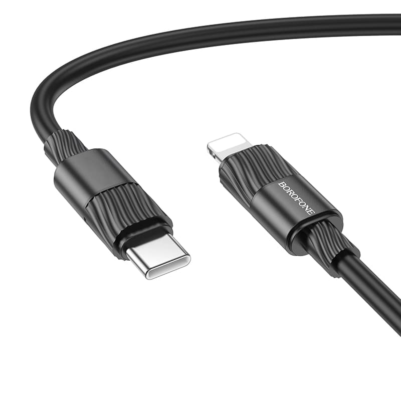 کابل شارژ 27 وات Lightning به USB-C بروفون مدل BX106 طول 1 متر — تصویر ۴
