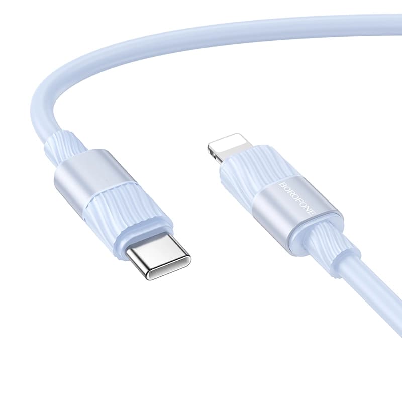 کابل شارژ 27 وات Lightning به USB-C بروفون مدل BX106 طول 1 متر — تصویر ۳