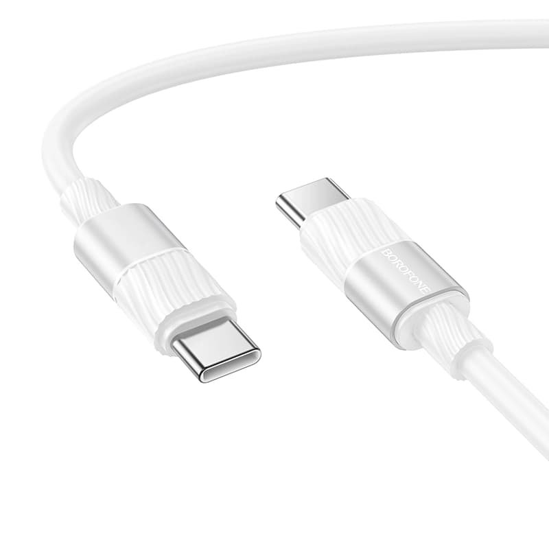 کابل شارژ 60 وات USB-C به USB-C بروفون مدل BX106 طول 1 متر — تصویر ۲