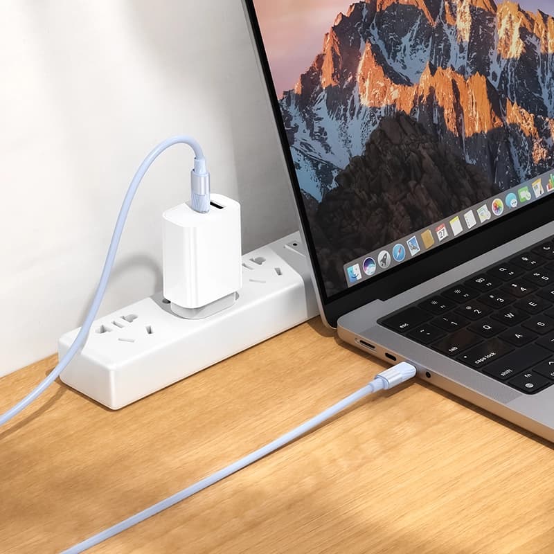 کابل شارژ 60 وات USB-C به USB-C بروفون مدل BX106 طول 1 متر — تصویر ۸