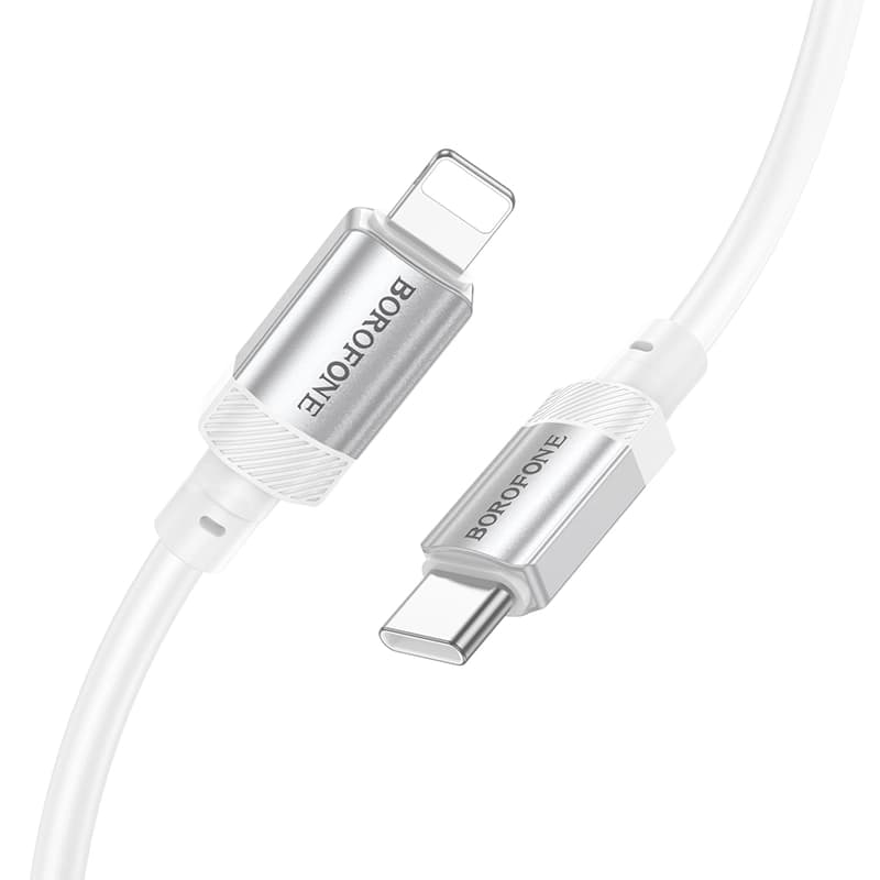کابل شارژ 27 وات Lightning به USB-C بروفون مدل BX108 طول 1 متر — تصویر ۴