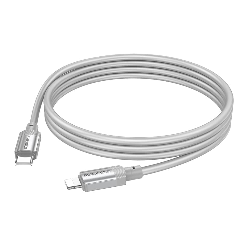 کابل شارژ 27 وات Lightning به USB-C بروفون مدل BX108 طول 1 متر — تصویر ۶
