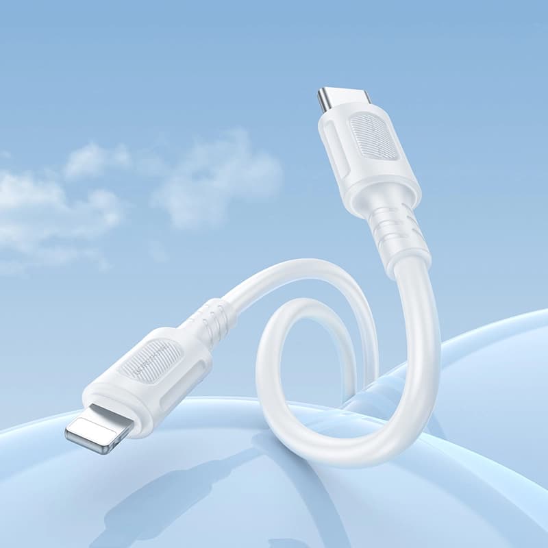کابل شارژ 27 وات USB-C به LIGHTNING بروفون مدل BX111 طول 1 متر — تصویر ۸