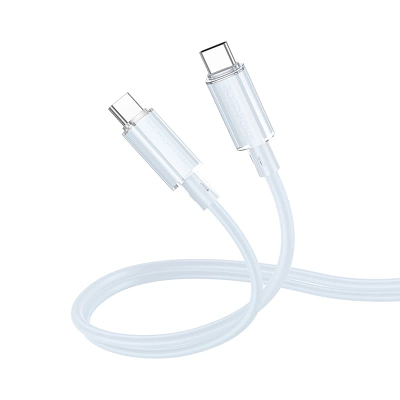 کابل شارژ 60 وات USB-C به USB-C بروفون مدل BX112 طول 1 متر — تصویر ۳