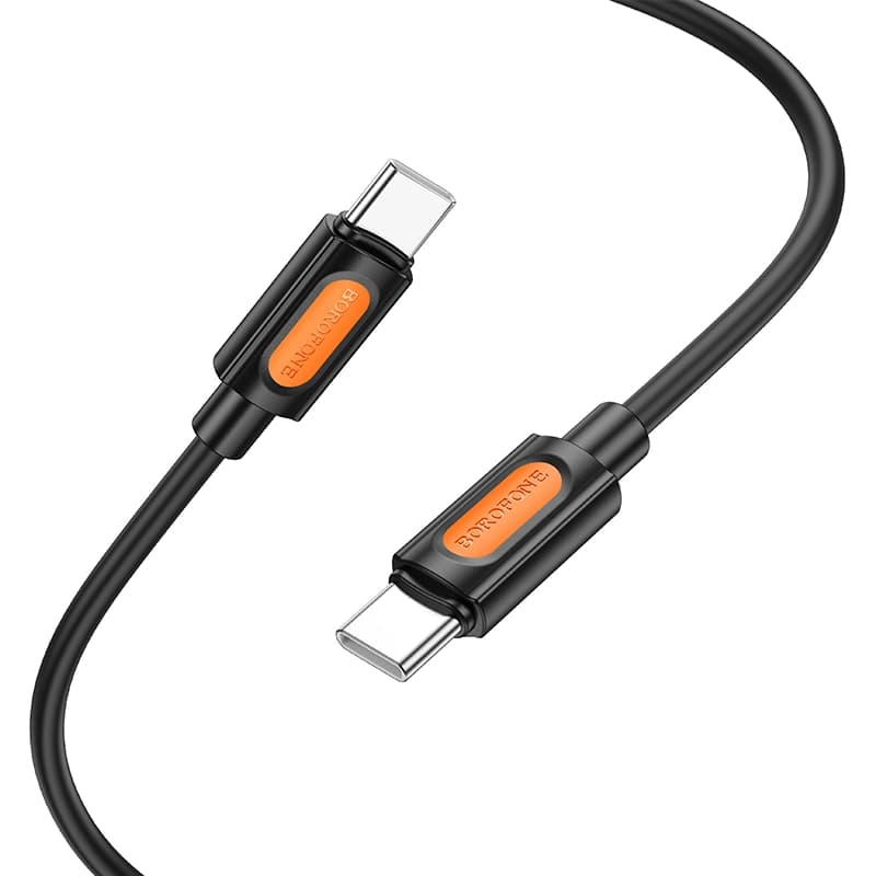 کابل شارژ 60 وات USB-C به USB-C بروفون مدل BX114 طول 1 متر — تصویر ۴