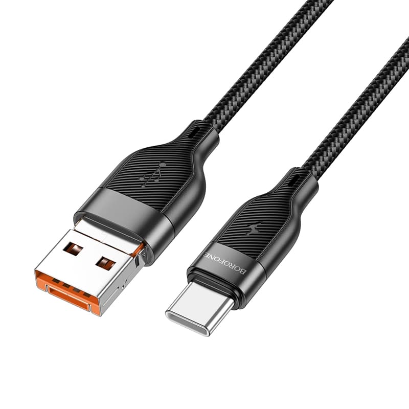 کابل شارژ 60 وات USB-C به USB-C بروفون مدل BU45 طول 1.2 متر — تصویر ۲