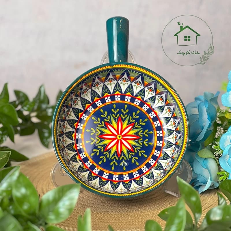کاسه تک دسته گلدار — تصویر ۲