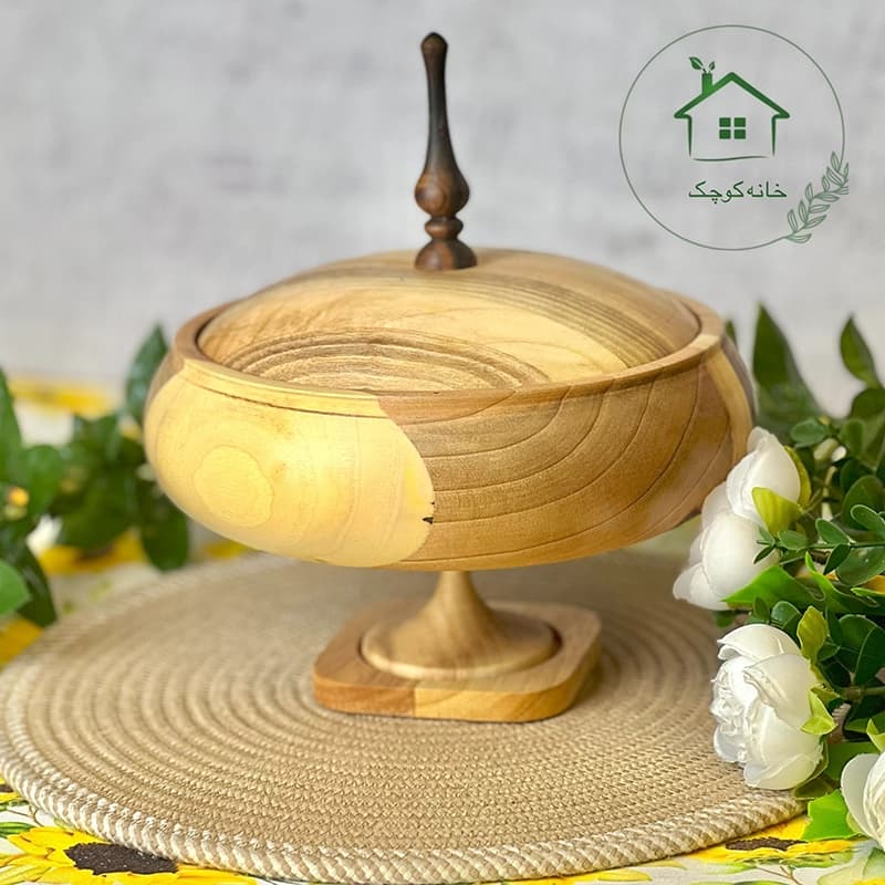 شکلات خوری چوب گردو قطر 20