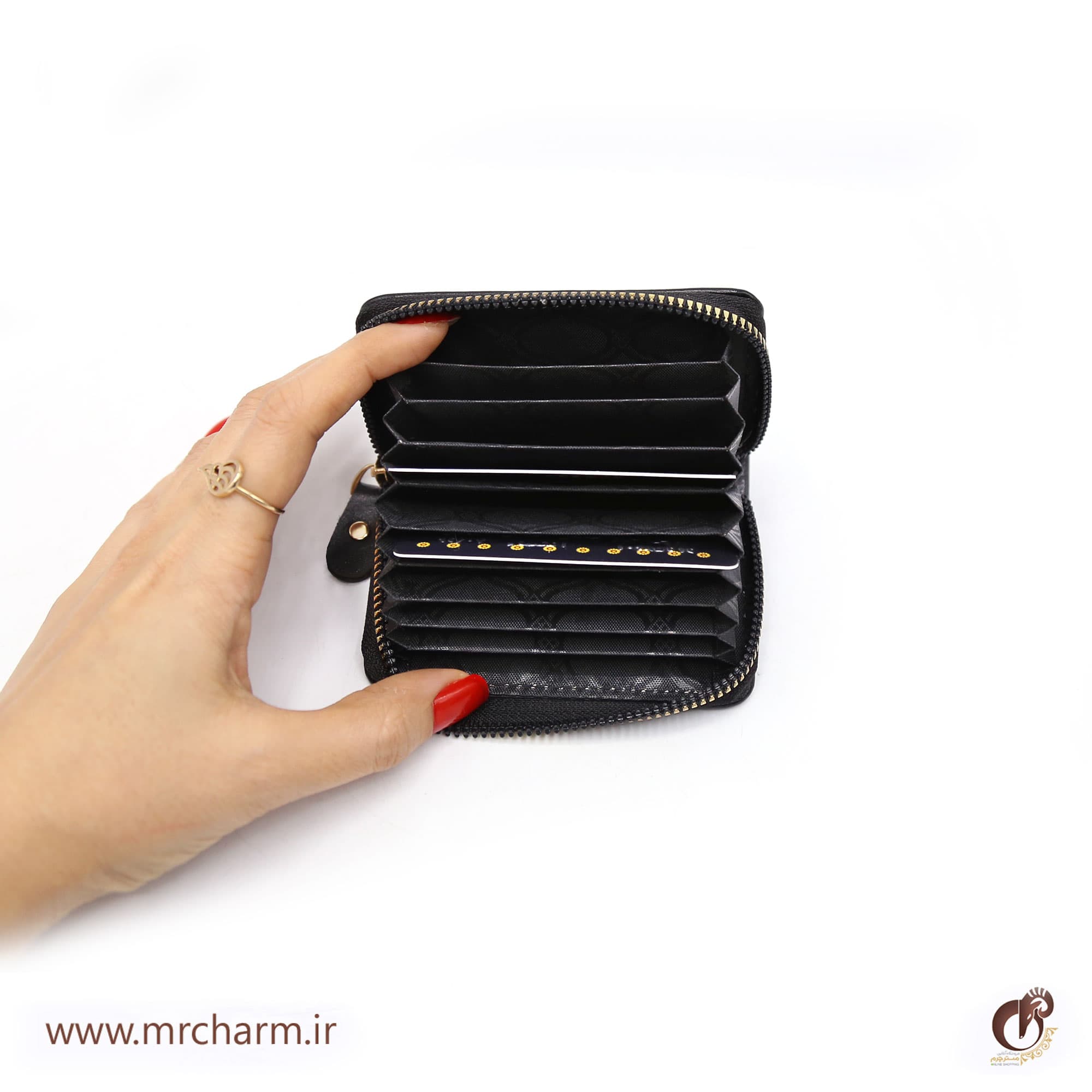جاکارتی زیپی چرم طرح دار MRC179-01 — تصویر ۸