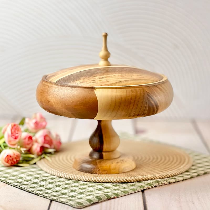 شکلات خوری چوب گردو قطر25