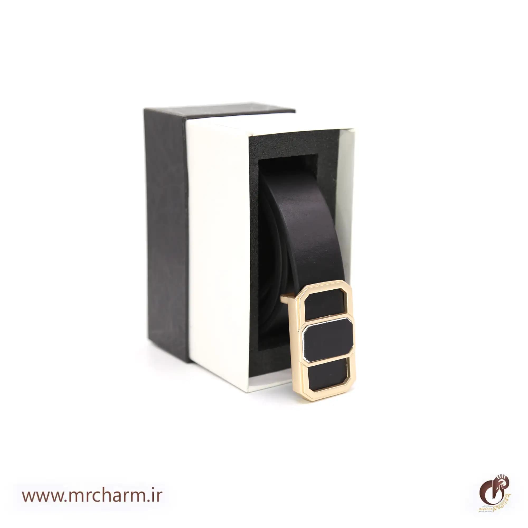 کمربند چرم مردانه mrc1517-11 — تصویر ۵