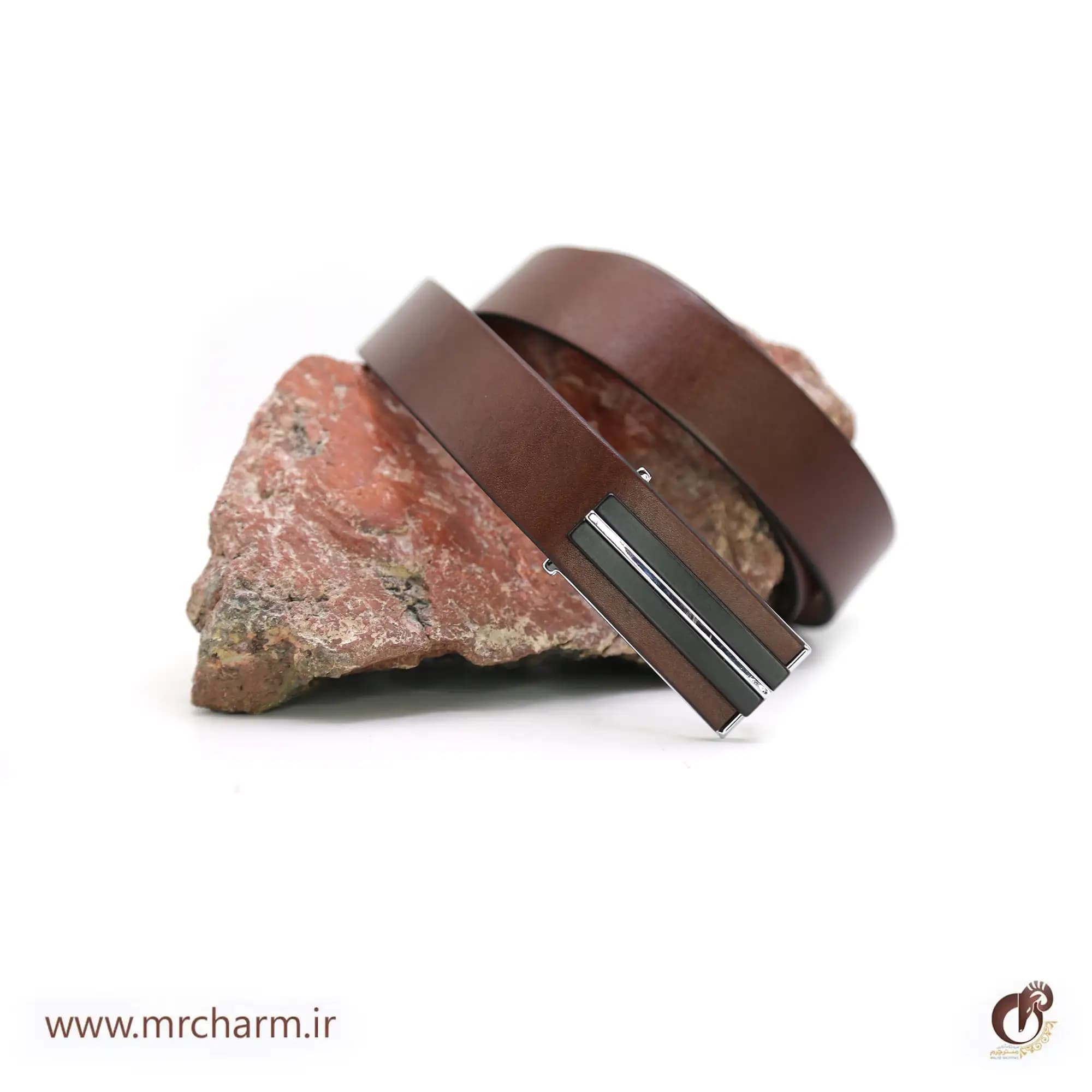 کمربند چرم مردانه mrc1517-08 — تصویر ۷