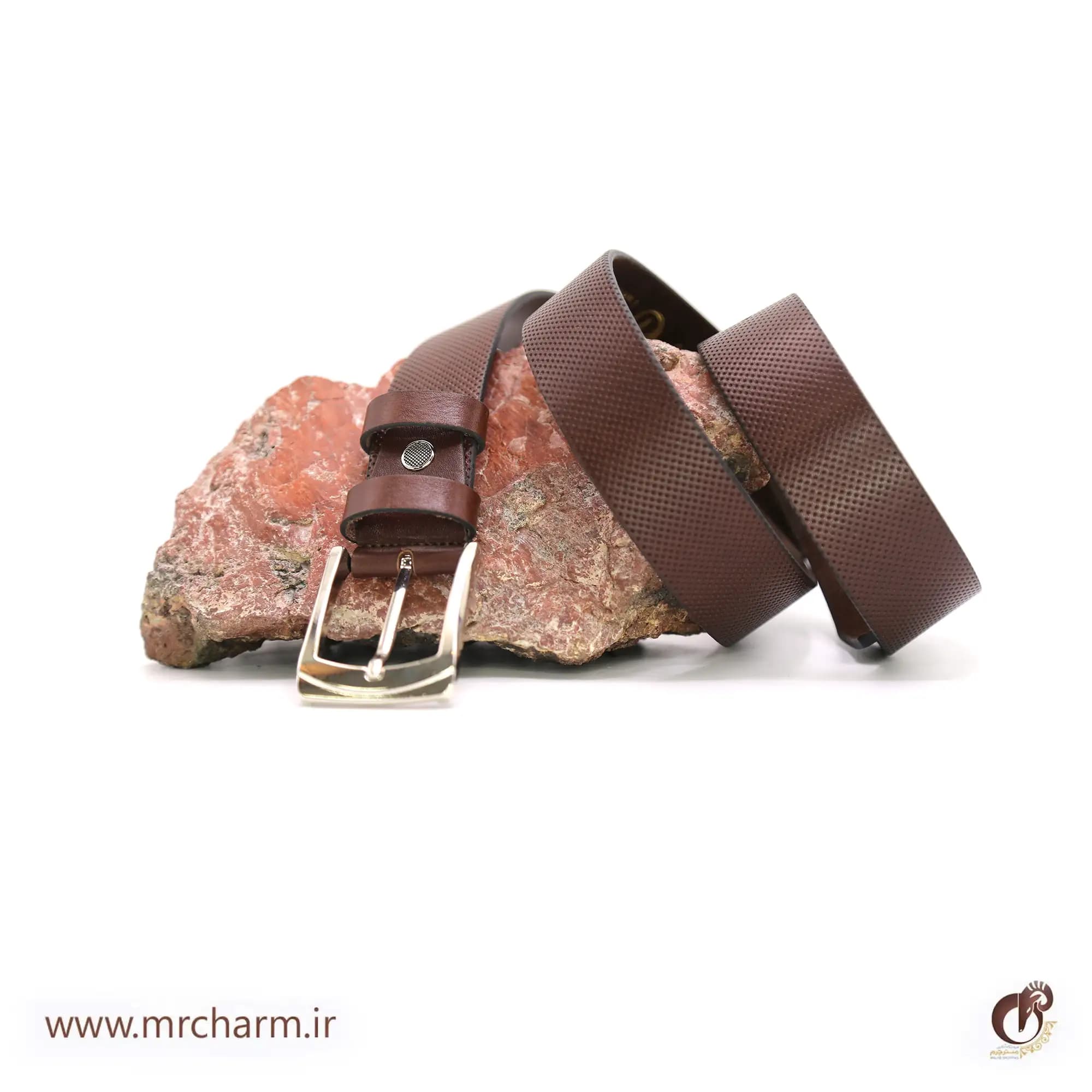 کمربند چرم مردانه mrc1517-01 — تصویر ۶