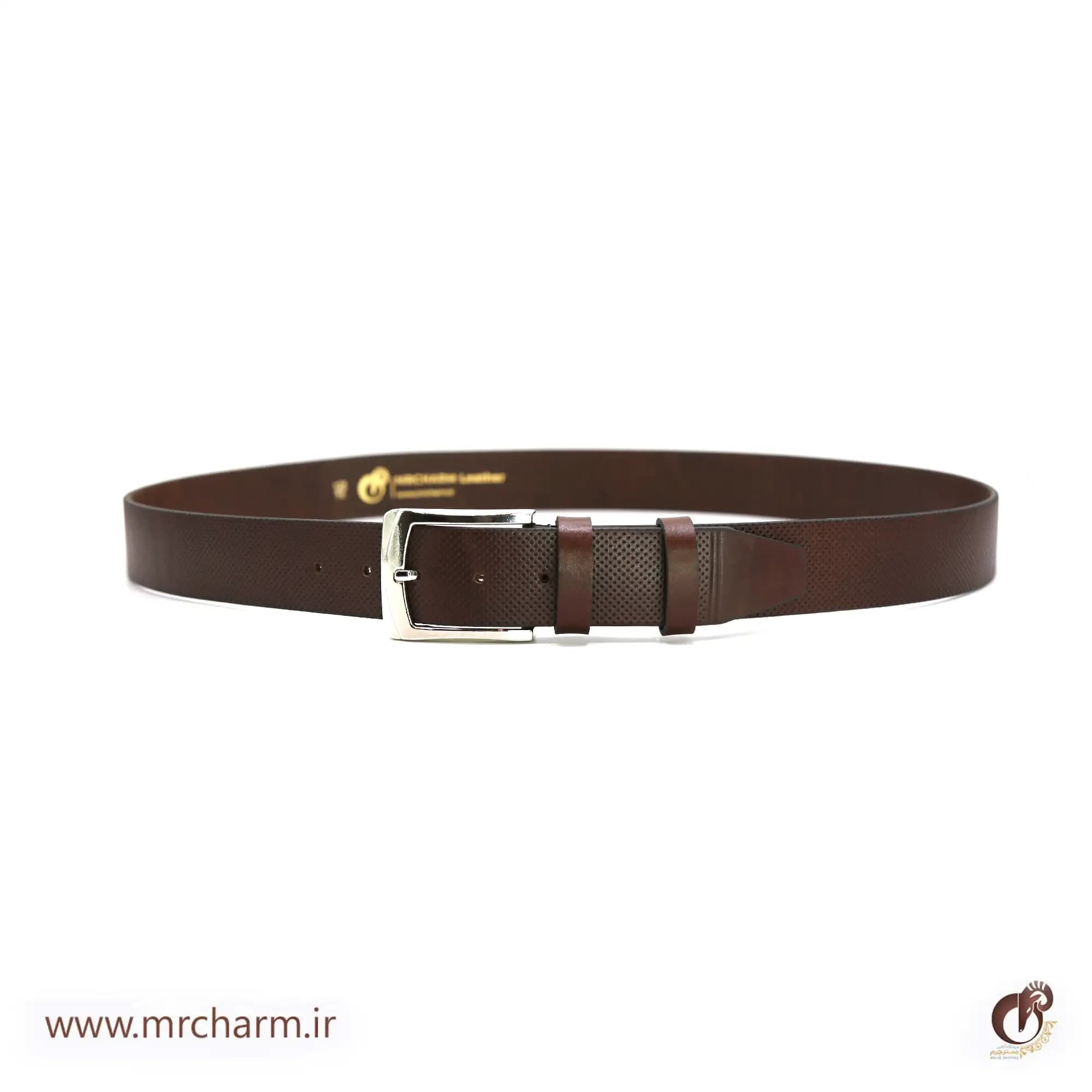 کمربند چرم مردانه mrc1517-01 — تصویر ۳