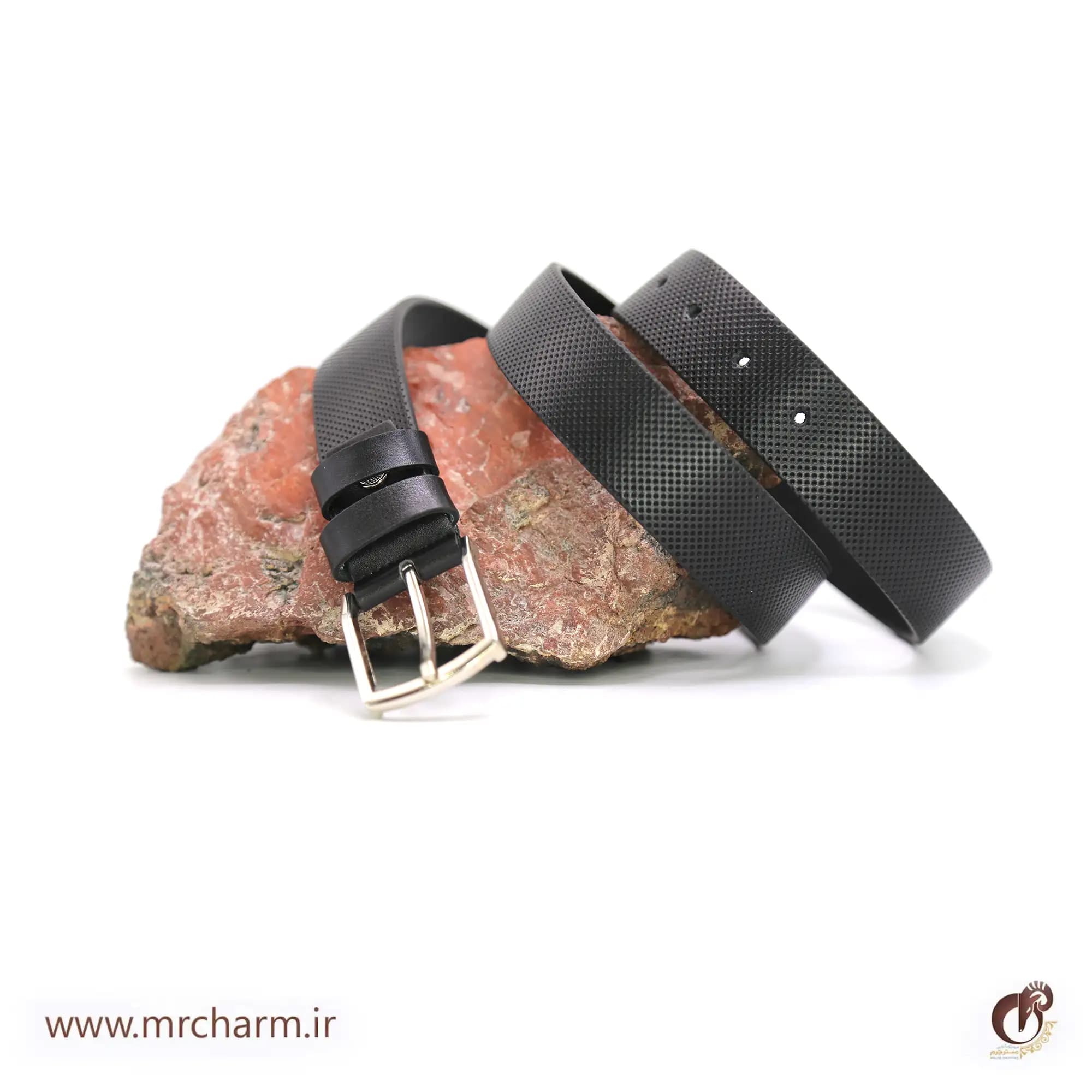 کمربند چرم مردانه mrc1517-01 — تصویر ۵