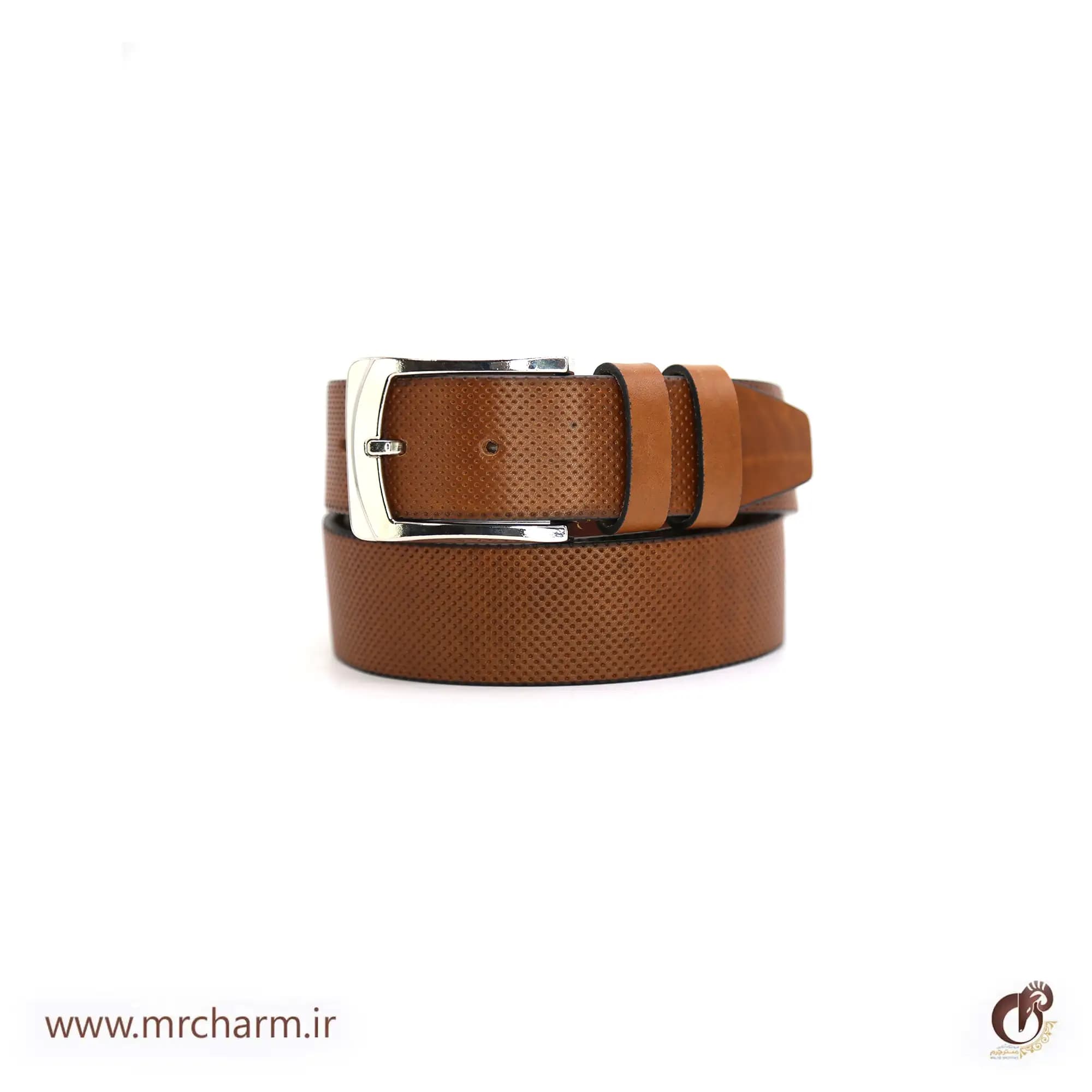 کمربند چرم مردانه mrc1517-01 — تصویر ۸