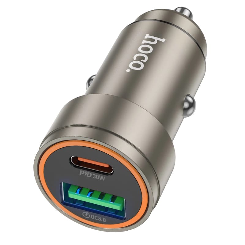شارژر فندکی 30 وات هوکو مدل Z57A USB — تصویر ۲