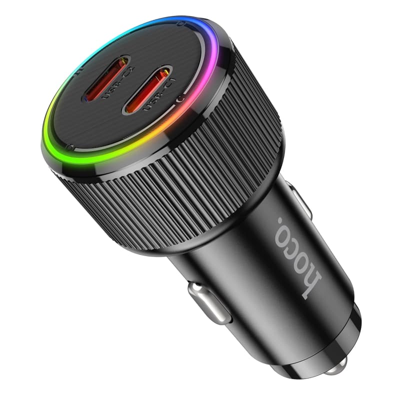 شارژر فندکی 50 وات هوکو مدل NZ14B USB — تصویر ۲