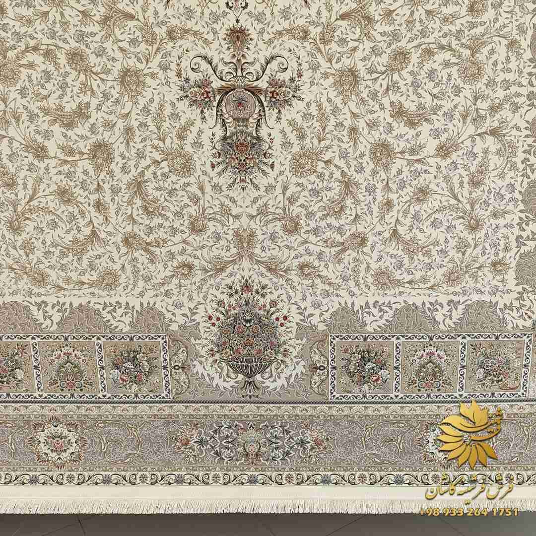 فرش جدید 1500 شانه طرح شروین کرم — تصویر ۴