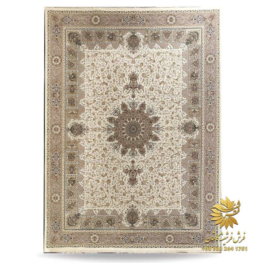 فرش جدید 1500 شانه طرح شروین کرم