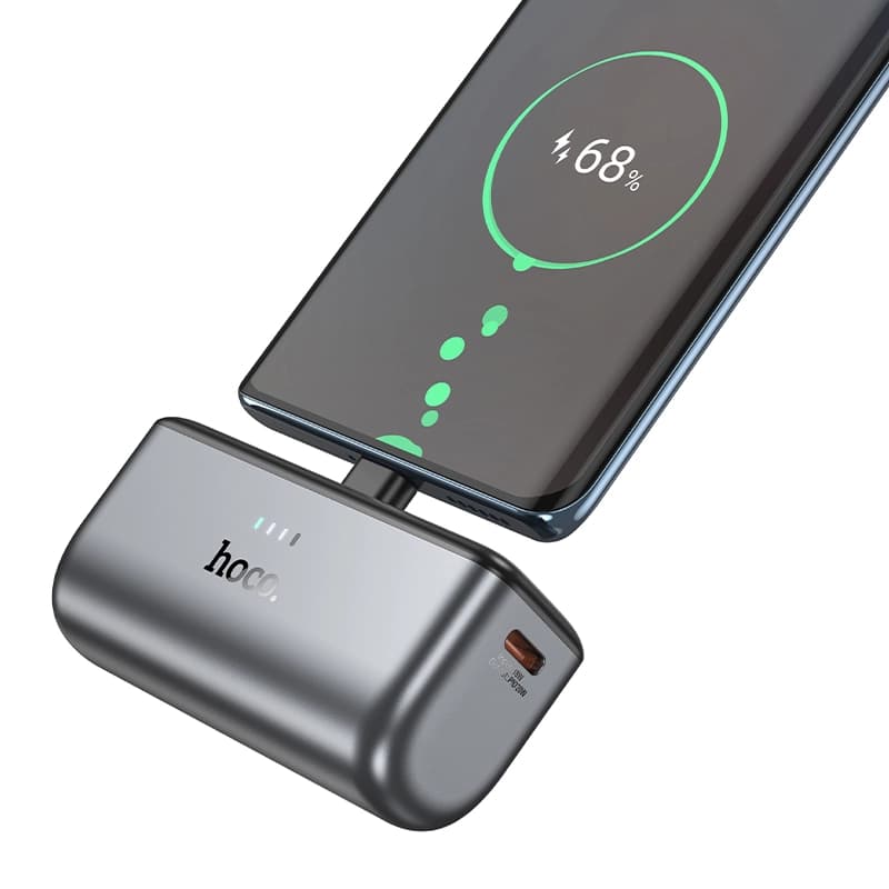 پاوربانک 20 وات فست شارژ هوکو مدل Q31 TYPE-C ظرفیت 5000 میلی‌آمپر‌ساعت — تصویر ۵