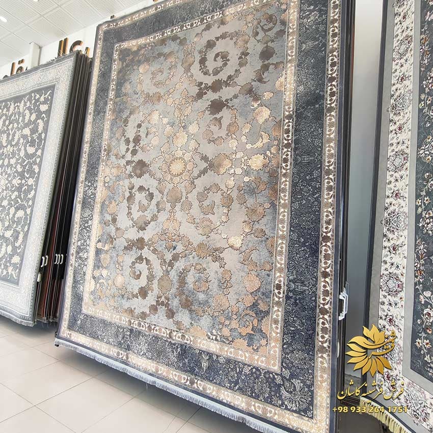 فرش طلاکوب وینتیج 700 شانه السا دودی — تصویر ۵