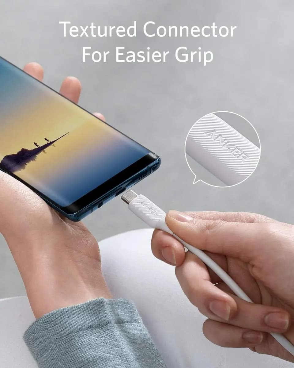 کابل USB-C به USB-C انکر 0.9 متر مدل Anker Powerline III 0.9m USB-C to USB-C 60W Cable (A8852) — تصویر ۸