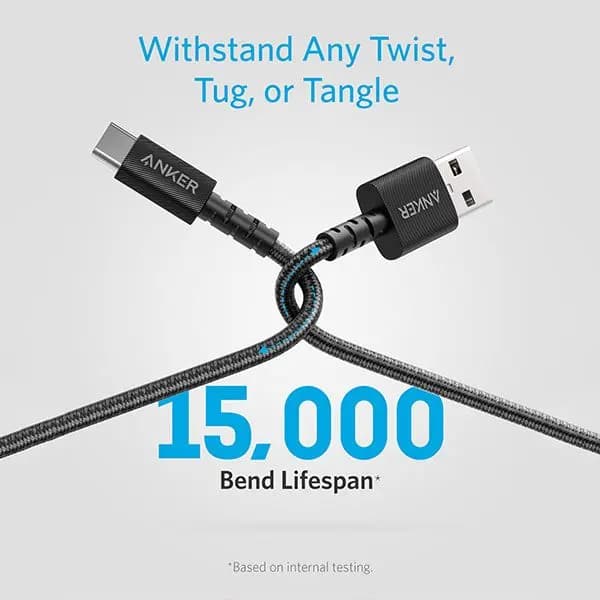 کابل USB-C انکر 0.9 متر مدل Anker PowerLine Select Plus 0.9m USB-C Cable (A8022) — تصویر ۲