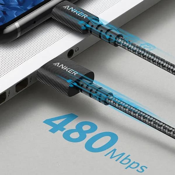 کابل USB-C انکر 0.9 متر مدل Anker PowerLine Select Plus 0.9m USB-C Cable (A8022) — تصویر ۳