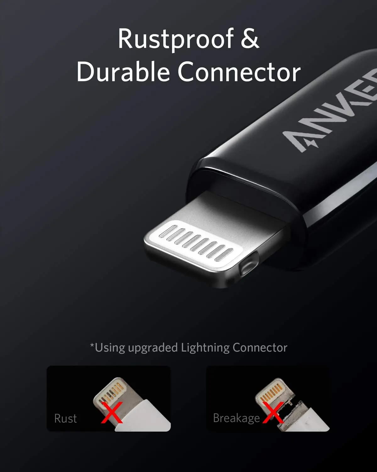 کابل Lightning انکر 1.8 متر مدل Anker Powerline+ III 1.8m Lightning Cable (A8823) — تصویر ۶