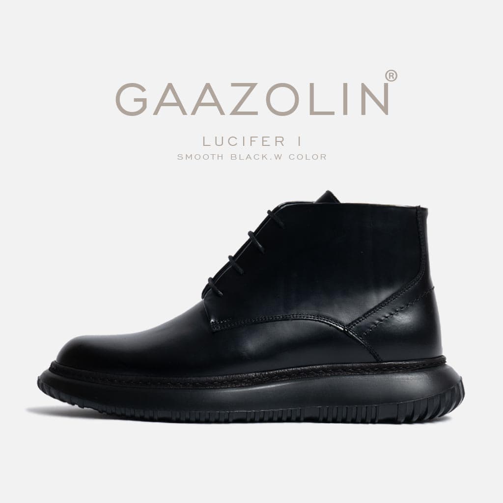 بوت لوسیفر گازولین مشکی مات – Lucifer-I Boots Smooth Black W