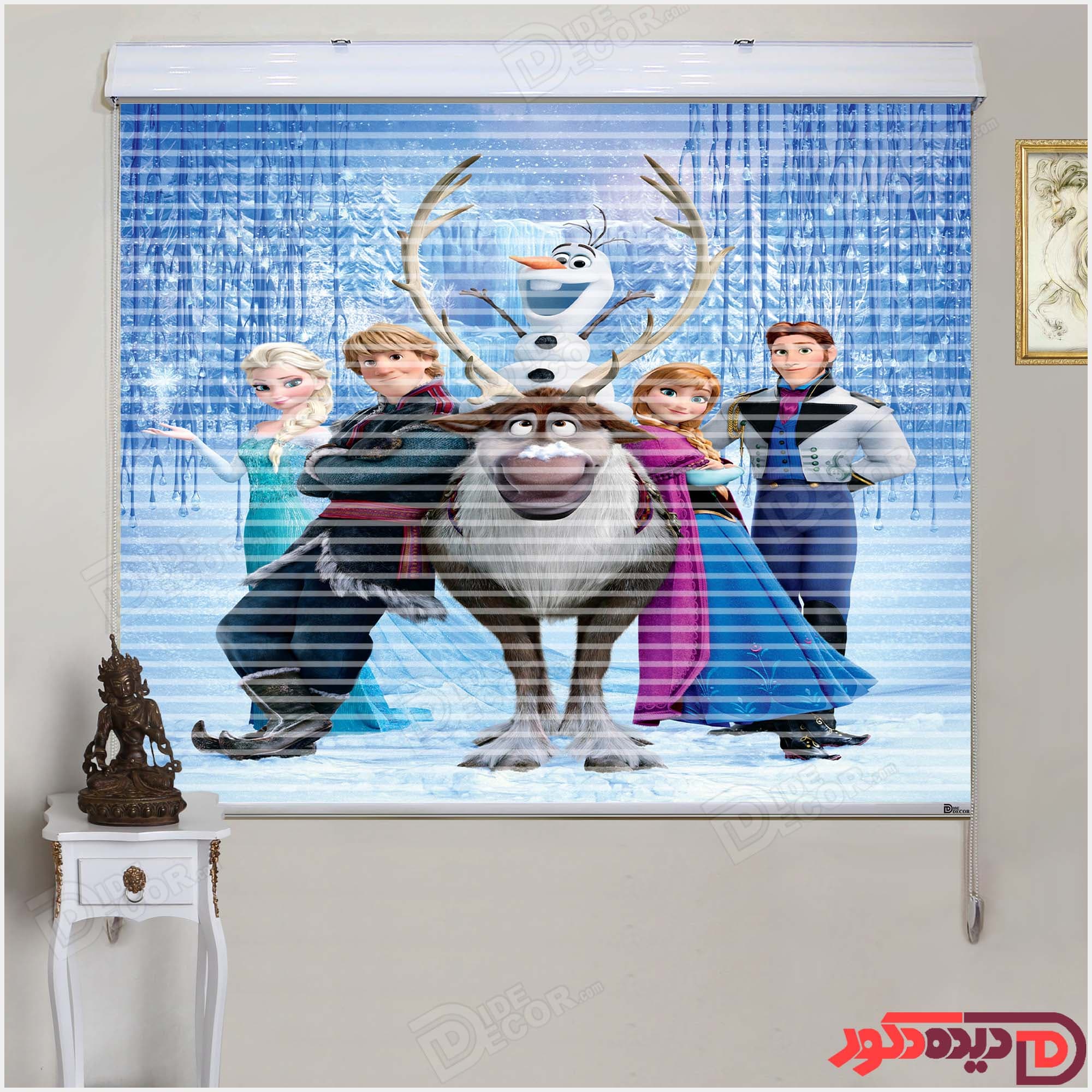 پرده زبرا دومکانیزم آنا و السا کد KZD-013