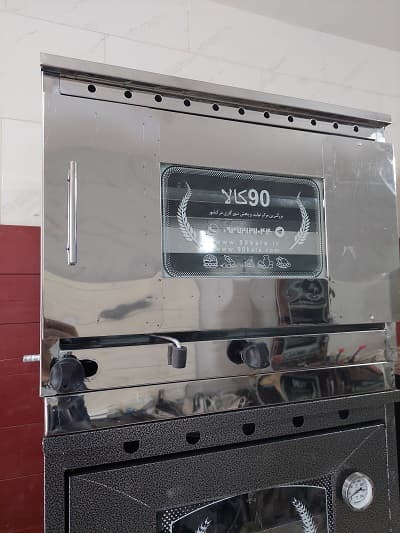 تنورگازی استیل دوسینی بزرگ + چدن 50 (کد637)