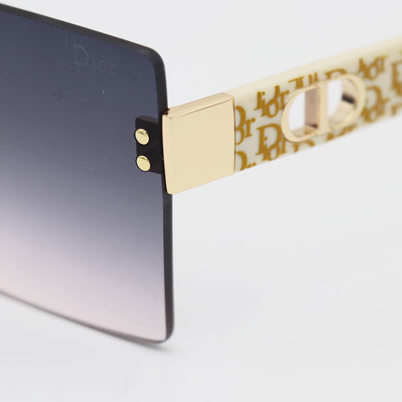 عینک آفتابی زنانه فریم لس و مربعی شکل، با عدسی قهوه ای برند DIOR مدل D2334 — تصویر ۸