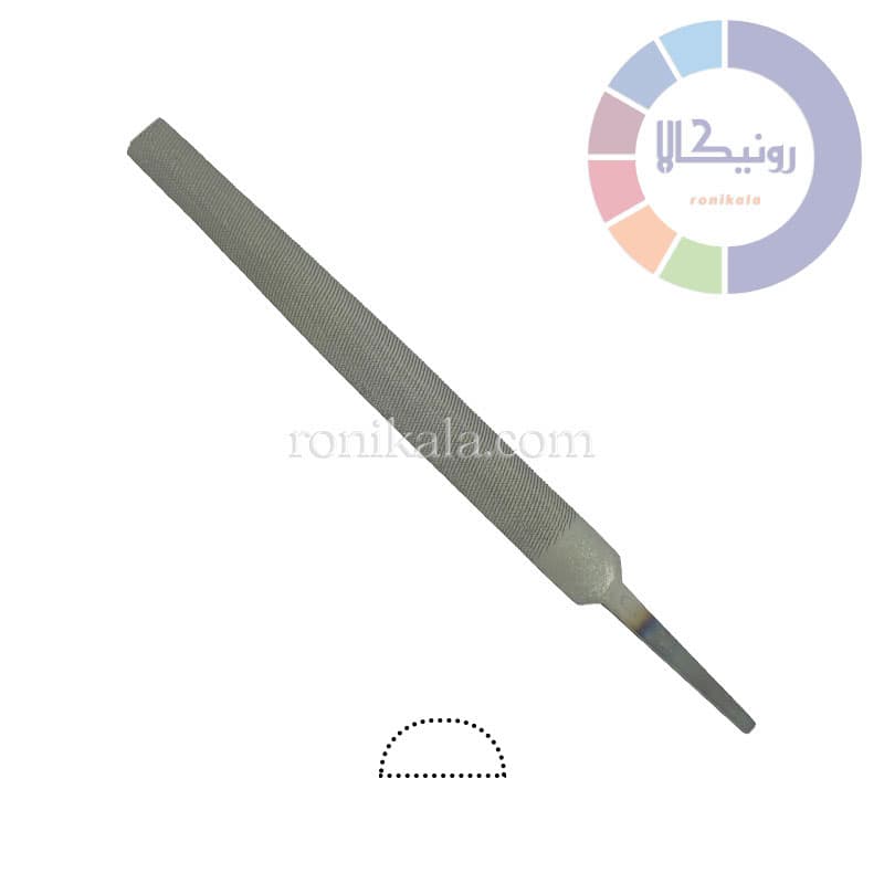 سوهان 15 سانت نیم گرد KERAFT – عاج متوسط — تصویر ۲