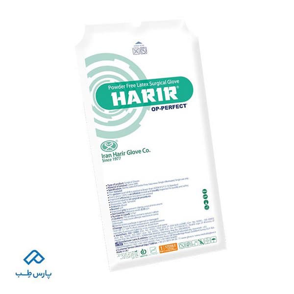 دستکش جراحی بدون پودر حریر OP-PF سایز 7.5