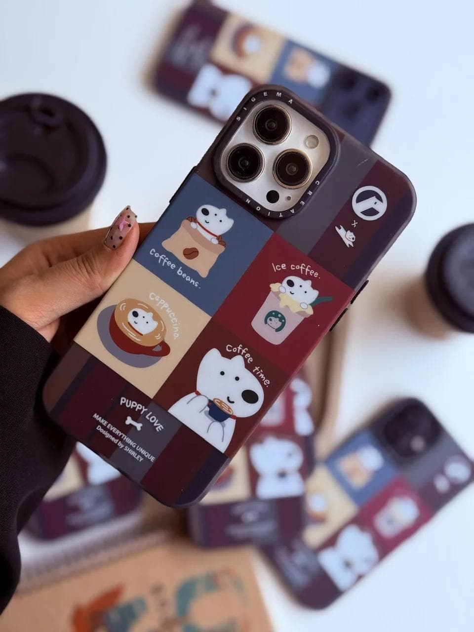 قاب Puppy Love Coffee (کدC2282) مناسب برای iPhone 16 — تصویر ۸