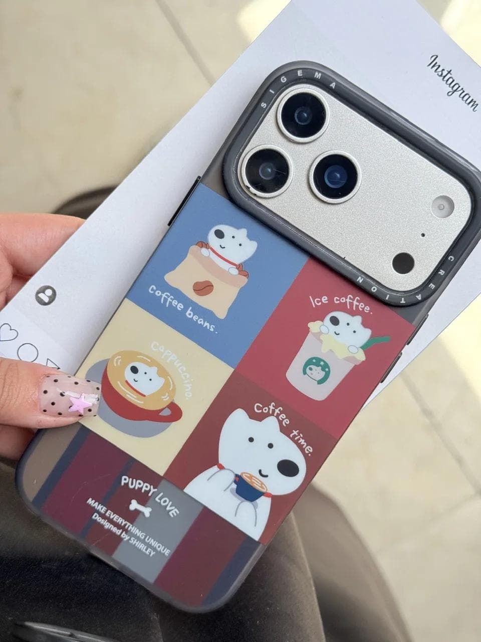 قاب Puppy Love Coffee (کدC2282) مناسب برای iPhone 17 — تصویر ۱۰