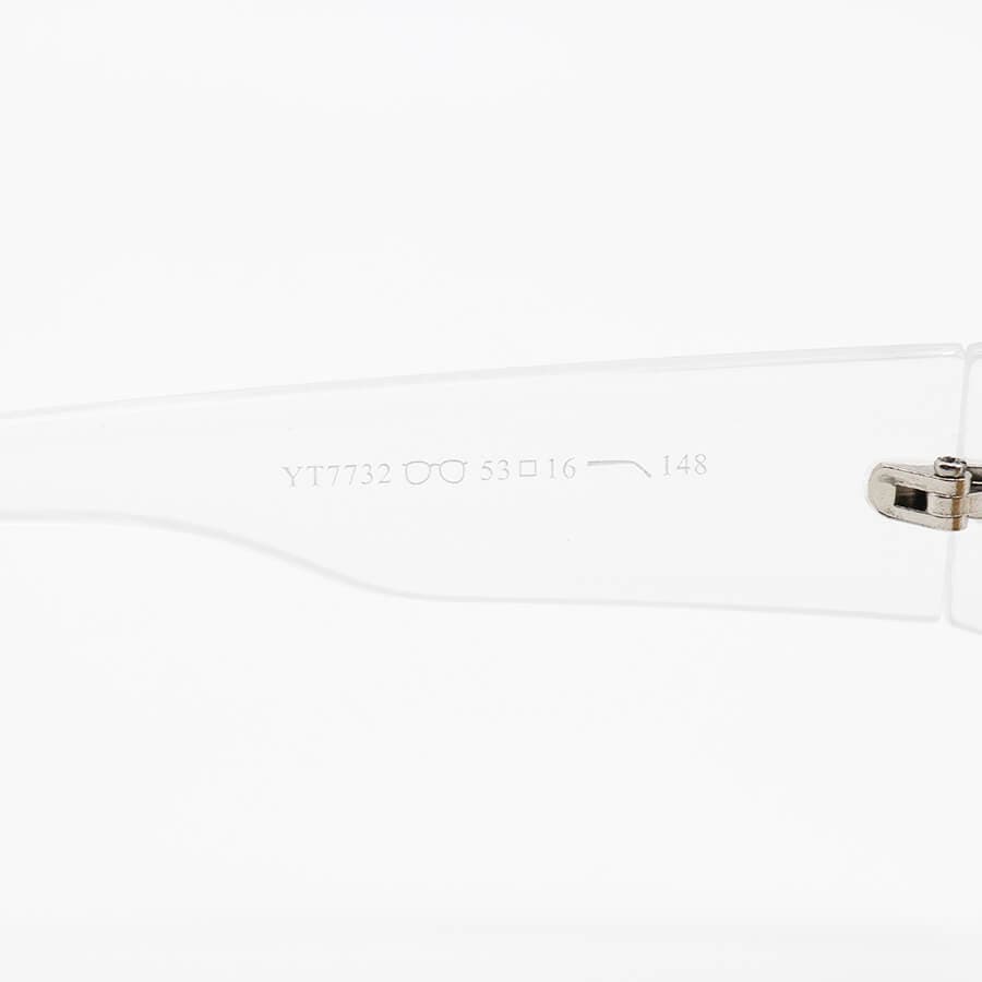 عینک آفتابی OFF-White فانتزی، شکل چند ضلعی، رنگ کرمی و لنز قهوه ای مدل YT7732 — تصویر ۱۲