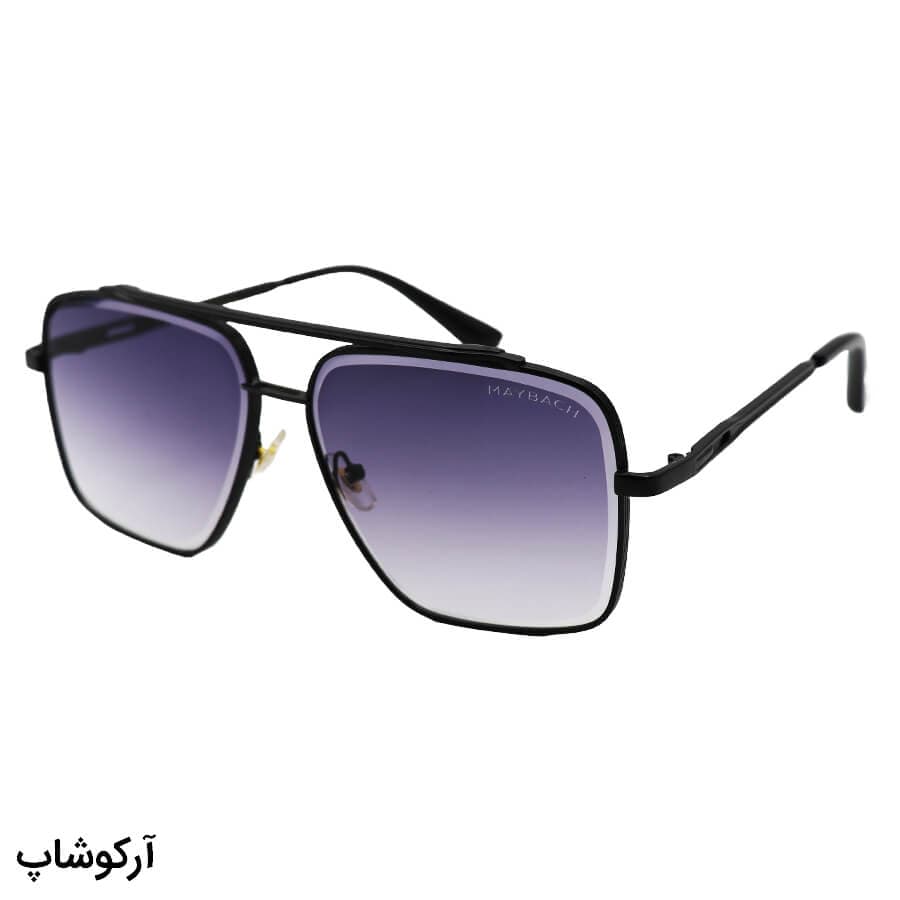 عینک آفتابی لاکچری MAYBACH با فریم مربعی شکل، رنگ طلایی و لنز دودی سایه روشن مدل O2001 — تصویر ۱۲