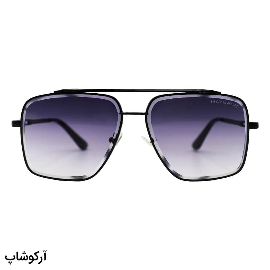 عینک آفتابی لاکچری MAYBACH با فریم مربعی شکل، رنگ طلایی و لنز دودی سایه روشن مدل O2001 — تصویر ۱۱
