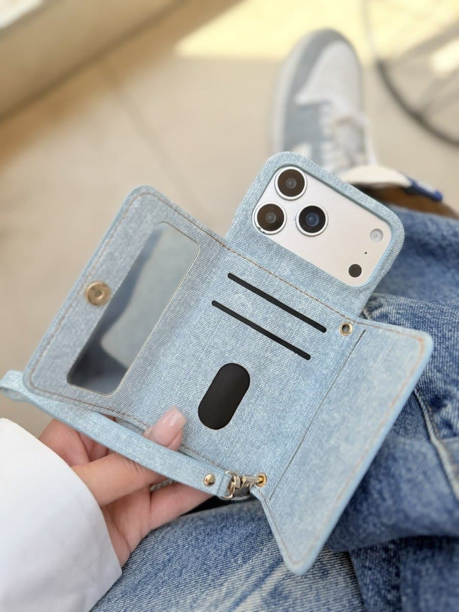 قاب Jeans Wallet (کدC2280) مناسب برای iPhone 15 — تصویر ۲