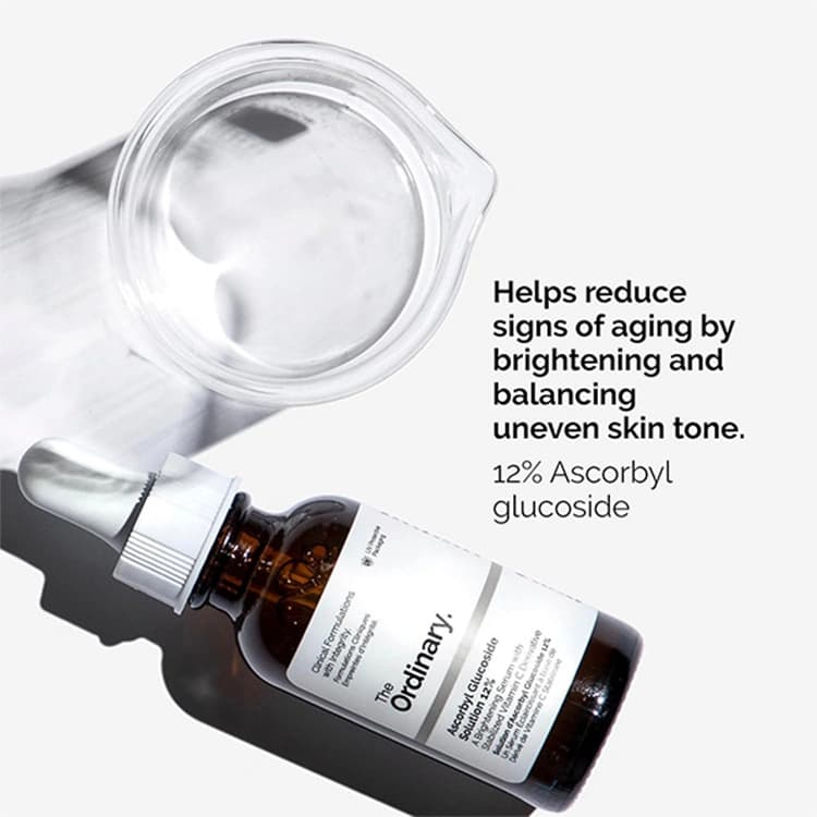 سرم ضد لک و روشن کننده The Ordinary مدل Ascorbyl Glucoside Solution 12% حجم 30 میلی لیتر — تصویر ۴