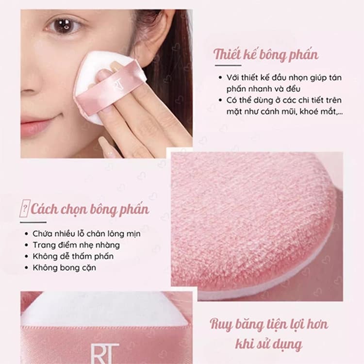 پد آرایشی Real Techniques مدل Powder Puff — تصویر ۲