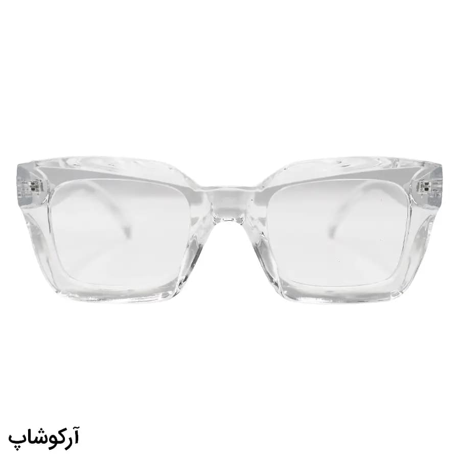 عینک طرح Celine با فریم شفاف و بی‌رنگ، شکل مربعی و لنز بی‌رنگ و قابل تعویض مدل 1379 — تصویر ۳
