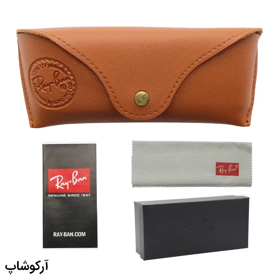 پک اورجینال عینک برند ریبن (Ray-Ban) با تمام تجهیزات و لوازم مدل 993095