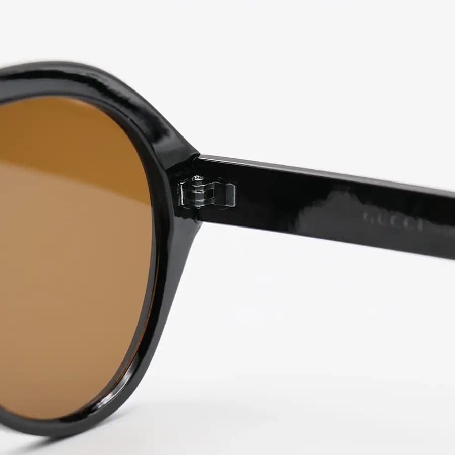 عینک آفتابی ترند GUCCI با فریم شکل خلبانی، رنگ هاوانا (پلنگی) و لنز قهوه‌ای تیره مدل ZN3607 — تصویر ۱۲